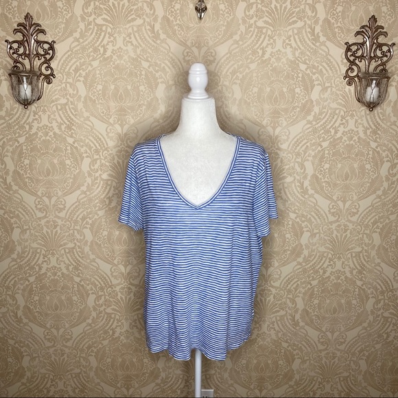 Vineyard Vines Tops - Vineyard Vines Short Sleeve Striped V-Neck Tee